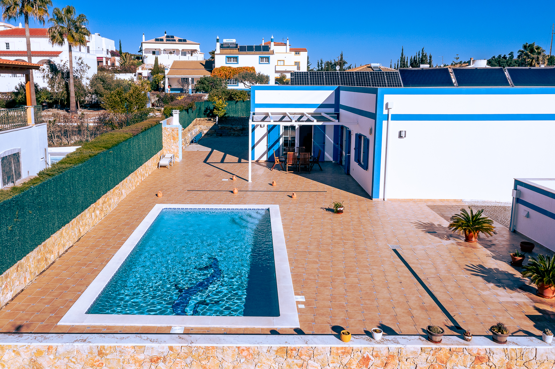 Holiday rental property exterior ready for social media marketing